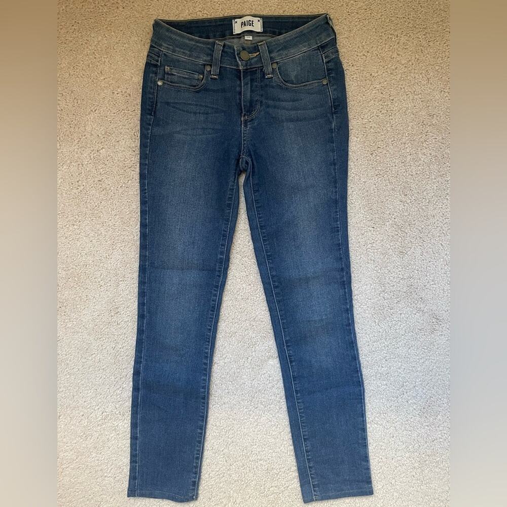PAIGE Skyline Skinny Peg Women's Size 24 Blue Denim Jeans